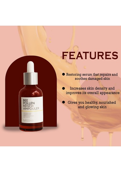 Arı Poleni İçeren Yoğun Besleyici Nemlendirici Ampul 40ml Bee Pollen Renew Ampouler