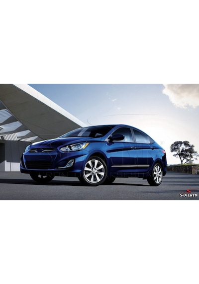 S-Dizayn  Hyundai Accent Blue Kapı Koruma Çıtası Krom 2011 Üzeri