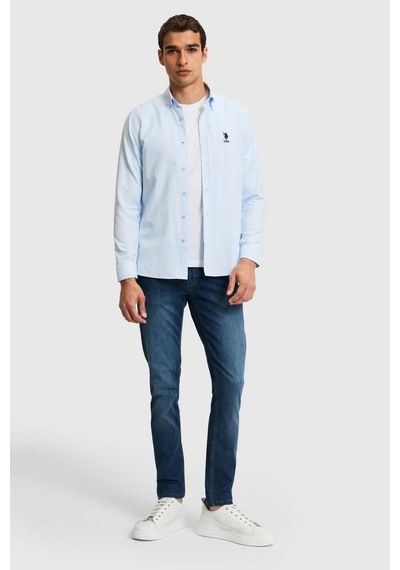 U.S. Polo Assn. U.s. Polo Assn. Erkek Basic Gömlek Pu-8957 Açık Mavi