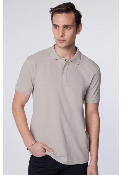Tudors Erkek 5'li Paket Siyah-gri-beyaz-haki-bordo Slim Fit Dar Kesim Pamuklu Düz Pike Polo Yaka Tişört-32051 Çok Renkli