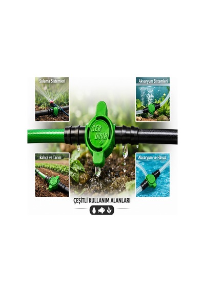 16 Mm Damlama Vanası 200 Adet Bahçe Sulama Hortum Vanası