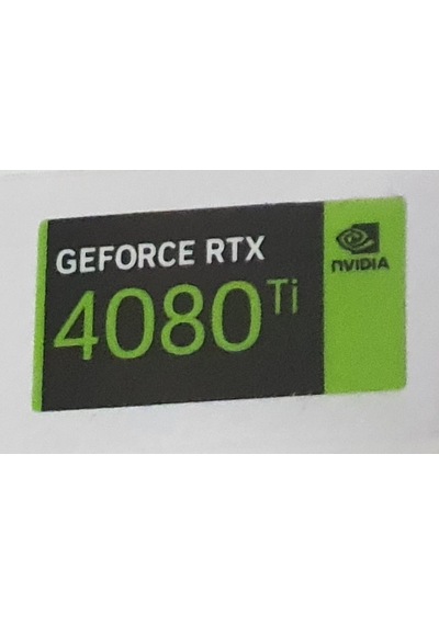 Nvidia Geforce Rtx 4080 Ti Sticker Yatay Etiket D163