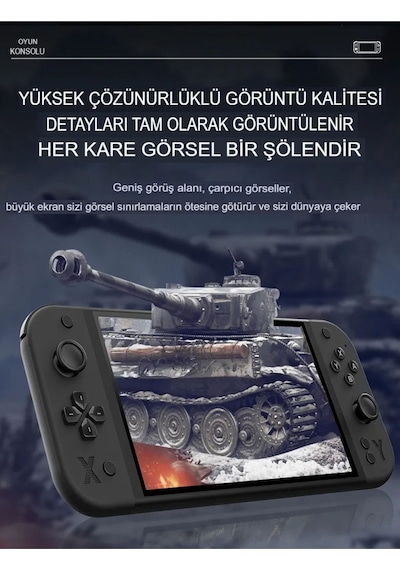 G90 7 İnç Ips Hd Ekran Oyun Konsolu Linux İşletim Ve Çoklu Sistem Emülatörü Arcade Oyun Konsolu