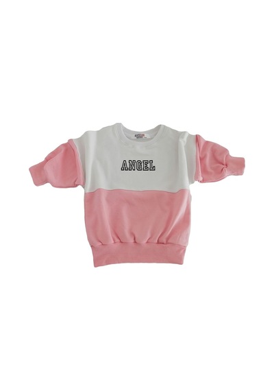 Berselüx Baskılı Kız-Erkek Çocuk Uzunkollu Penye Sweatshirt/Sweat (508781555) Beyaz