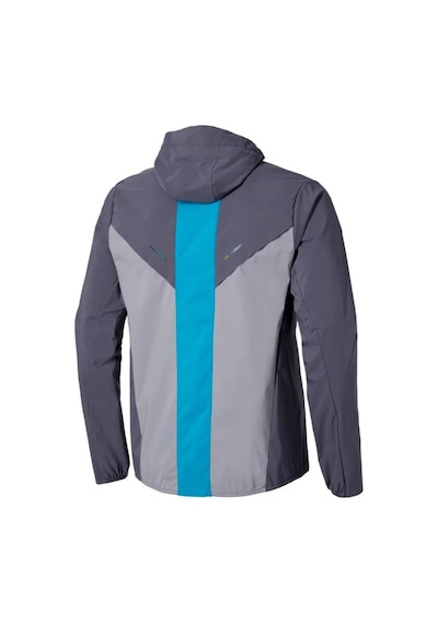 Mizuno Tech Thermal Charge Erkek Kapüşonlu Yağmurluk Gri Çok Renkli