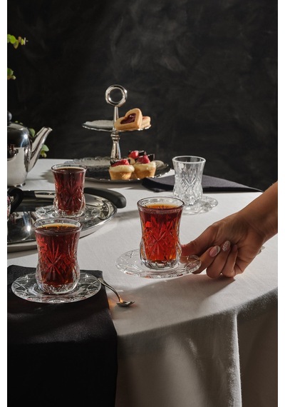 Rcr Melodia 12'li Çay Bardağı Takımı 140 Ml Şeffaf