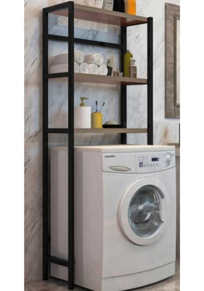 Cosargroup Çamaşır Makinası Üstü Düzenleyici 3 Katlı Raf 3 Raflı Banyo Düzenleyici
