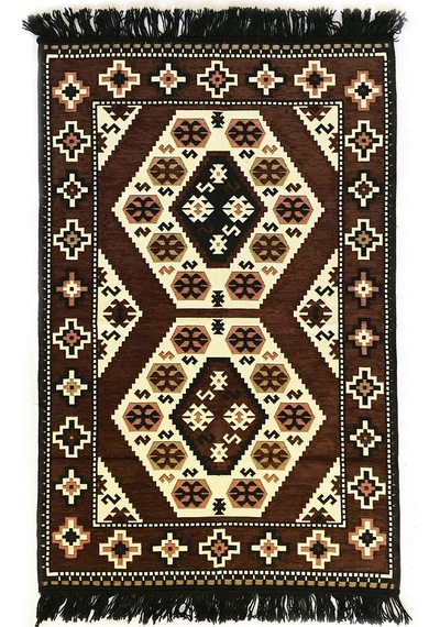 Shark Anadolu Yörük Kilim Kahve Renkli