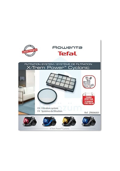 RowentaX-Trem Power Uyumlu Hepa Filtre Bakım Kiti ZR006001