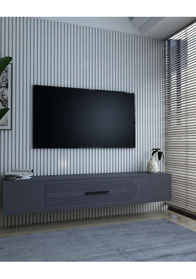 Kodaksct Duvara Montaj Tv Sehpası Beyaz-beyaz Beyaz-beyaz