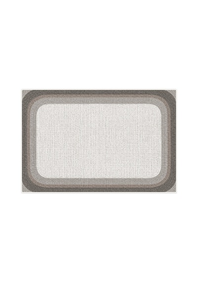 Kartela Halı Jüt Görünümlü Banyo Paspası Açık Gri Kaymaz Taban Makinede Yıkanabilir 40x60 Cm