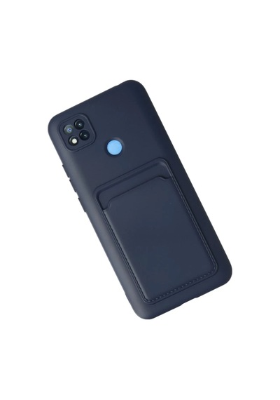 Xiaomi Redmi 9c Uyumlu Kılıf Kelvin Kartvizitli Silikon - Lacivert