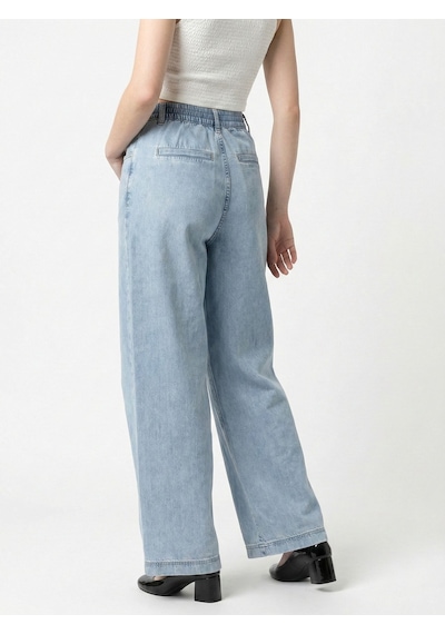 LOFT Wide Leg Regular Fit Kadın Pantolon Lf2040279 Q1.v1 Denim