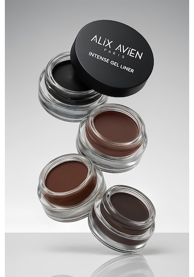 Alix Avien Yüksek Pigmentli Suya Dayanıklı Uzun Süre Kalıcı Mat Jel Eyeliner Intense Gel Liner 01 Black