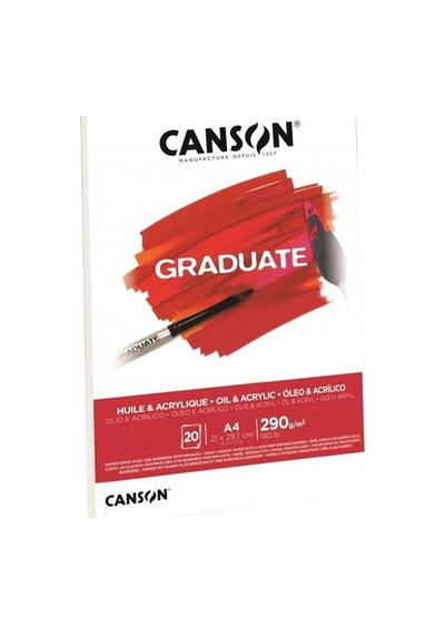 Canson Çizim Bloğu Graduate Yağlı Boya Ve Akrilik 20 Syf A5 290 Gr