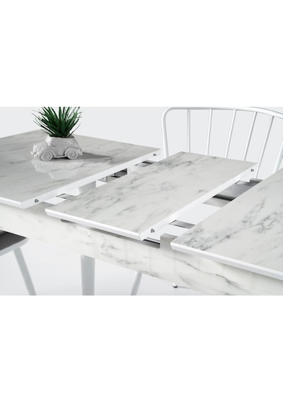 Melisa Buse Mdf Açılır Mutfak Masa Takımı 60x100