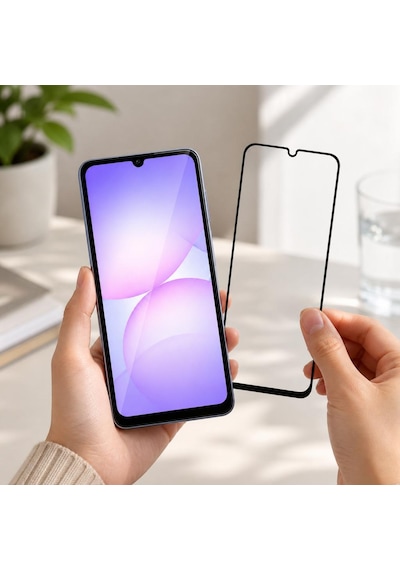 Samsung Galaxy A07 İle Uyumlu Anti Statik Ekran Koruyucu Toz Tutmayan Kırılmaz Cam