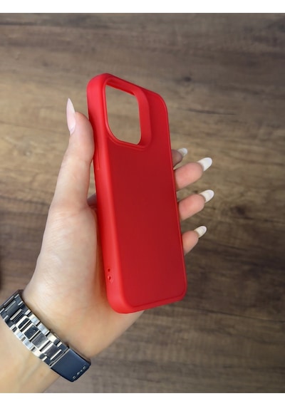 Apple Uyumlu iPhone 15 Pro Silikon Kılıf Xfab Kırmızı