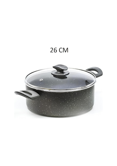 Mehtap Granit Tencere 26 Cm Gri
