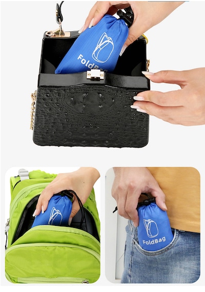 Sportive Katlanabilir Su Geçirmez Spor Sırt Çantası Ultra Hafif Foldable Seyahat & Kamp Çantası 41 Cm Koyu Mavi