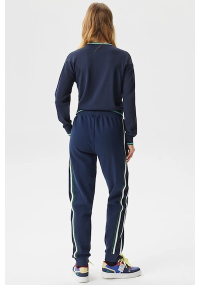 Lacoste Women's Joggers Slim Fit Renk Bloklu Organik Pamuk Kadın Eşofman Altı Lacivert
