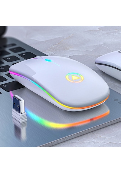 Cbtx Kablosuz Şarj Edilebilir Led Işıklı Optik Mouse