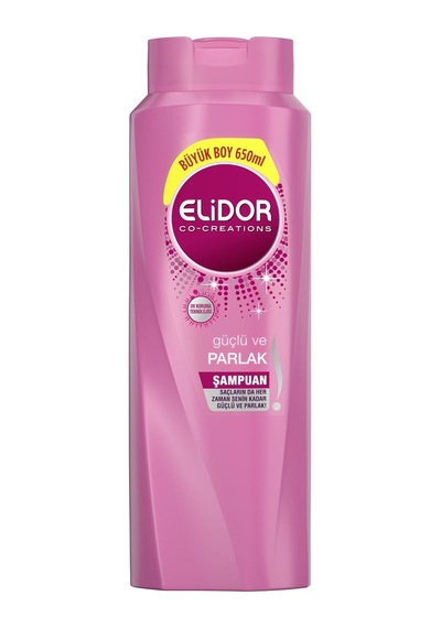 Elidor Güçlü ve Parlak Saçlar İçin Şampuan Büyük Boy 650 ML