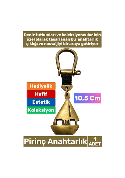 Anahtarlık Pirinç Denizci Temalı Marin Sevgili Babalar Öğretmenler Günü Dekoratif Hediyelik Koleksi 55878863