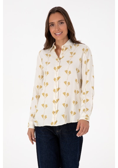 U.s. Polo Assn. Kadın Gömlek Desenli 50308637-vr256 İnci