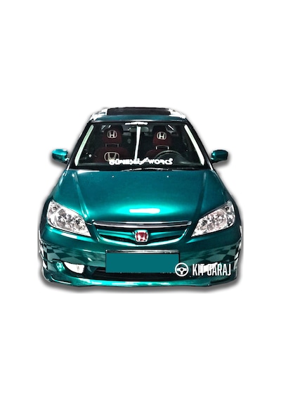 Kit Garaj Civic Vtec 2 Makyajlı Mugen Ön Ek Plastik Boyasız