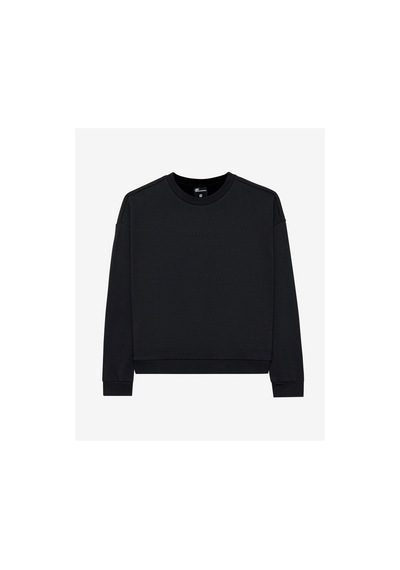 Skechers W Essential Crewneck Sweatshirt Kadın Siyah Sweatshirt S242109-001 Siyah