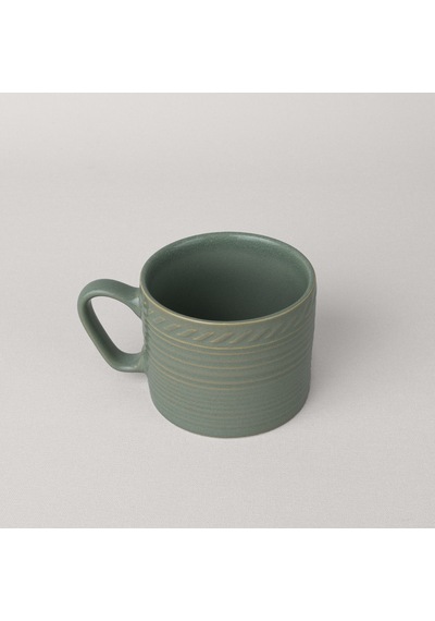 Linens Ringa Stoneware 250 Ml Kupa Yeşil Yeşil