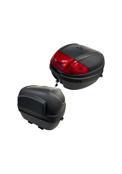 Motosiklet Arka Çanta 35 Lt Siyah Sırt Dayamalı