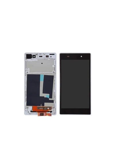Sony Xperia Z1 Dokunmatik Ekran Çıtalı - Beyaz Renk