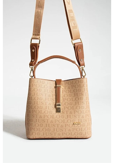 Just Polo Kadın Günlük Kullanıma Uygun Şık El Ve Omuz Çantası Shoulder Bag Kum - Taba
