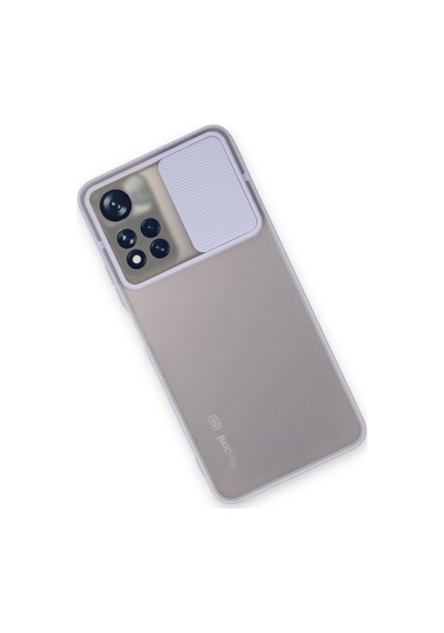 Newface Xiaomi Redmi Note 11t Kılıf Palm Buzlu Kamera Sürgülü Silikon Semeglbl - 64 - Lila
