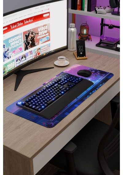 Kpop Demon Hunters Kaymaz Dikişli Kauçuk Oyuncu Mousepad V1 - 70x30 Xl Gaming Mouse Pad Fare Altlığı