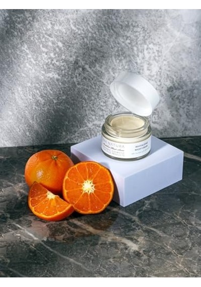 Organik Canlandırıcı Gece Kremi Limon Otu Ve Ölmez Çiçek Otu 50 Ml