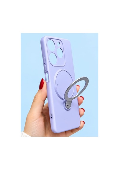 İnfinix Spark 10 Pro İle Uyumlu 360 Derece Dönebilen Kalın Metal Magsafe Halka Stantlı İçi Kadife Korumalı Ultra Lüx Premium Silikon Kılıf Lila İnfinix Spark 10 Pro İle Uyumlu 360 Derece Dönebilen Kalın Metal Magsafe Halka Stantlı İçi Kadife Korumalı Ultra Lüx Premium Silikon Kılıf Lila