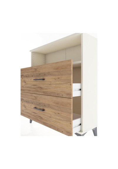 Arges Şifonyer Tek Raflı 2 Çekmeceli 88x30x106 Aytaşı-çam Aytaşı