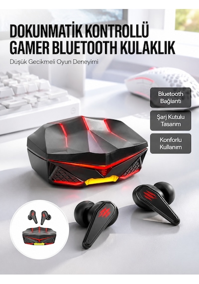 Bluetooth Kulaklık Hd Ses Kaliteli Işıklı Metal Kasa Ios Android Uyumlu Mikrofonlu Yeni Nesil - Lisinya