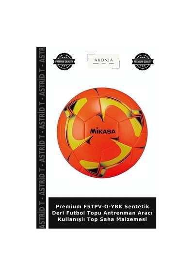 Premium F5tpv-o-ybk Sentetik Deri Futbol Topu Antrenman Aracı Kullanışlı Top Saha Malzemesi Çok Renkli