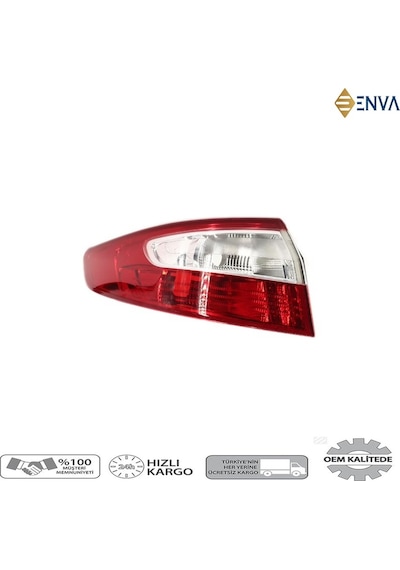 Renault Fluence Sol Dış Arka Far Stop Lambası 2010-2014 Duysuz