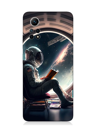 Xiaomi Redmi Note 12 Pro 4g Uyumlu Silikon Kılıf Kitap Ve Astronot