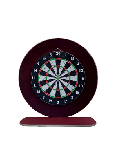Raf Düzenekli Dart Arkalık Yuvarlak Bordo 72 CM