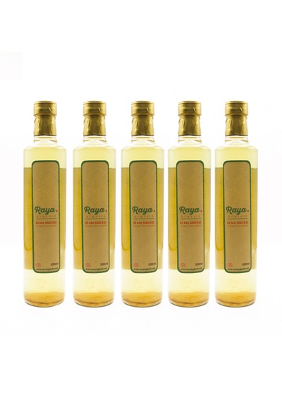 Organik Elma Sirkesi 5 Li Set 500 Ml X 5