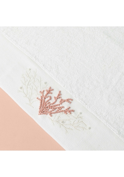 Linens Coral Bambu Yüz Havlusu 50x85 Cm Beyaz Beyaz