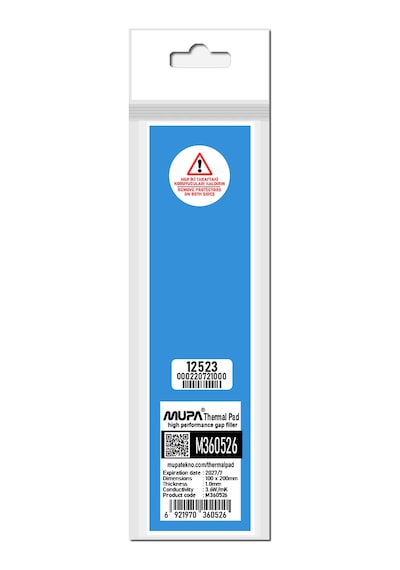 Mupa Termal Ped / Thermal Pad 1.0Mm 3.6W/Mk 5X20Cm M360526
