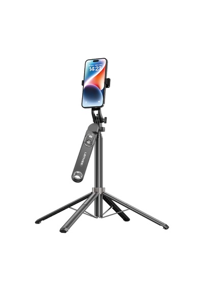 Lenyes Lph103 Çok Fonksiyonlu Sabitleyici Ayrılabilir Bluetooth Kumandalı Tripod Selfie Çubuğu Siyah
