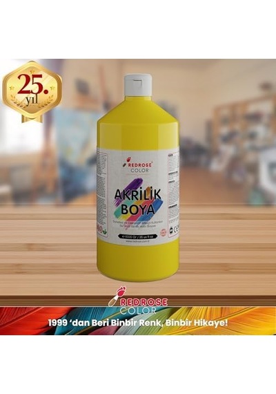 Sarı Akrilik Boya 1000 Gr 0000 Clear